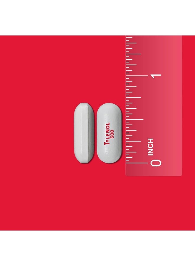 Tylenol Extra Strength Pain Reliever And Fever Reducer Caplets, 500 Mg Acetaminophen Pain Relief Pills For Headache, Backache, Toothache And Minor Arthritis Pain Relief; 225 Caplets - Image 2